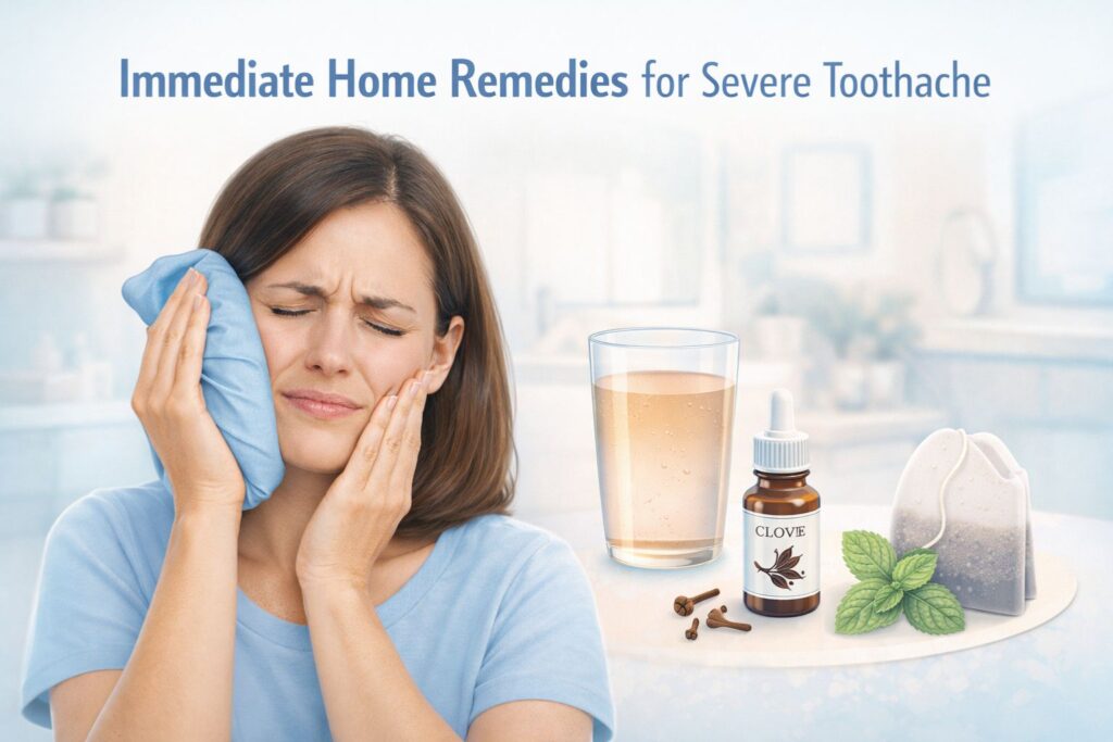 immediate home remedies for severe toothache