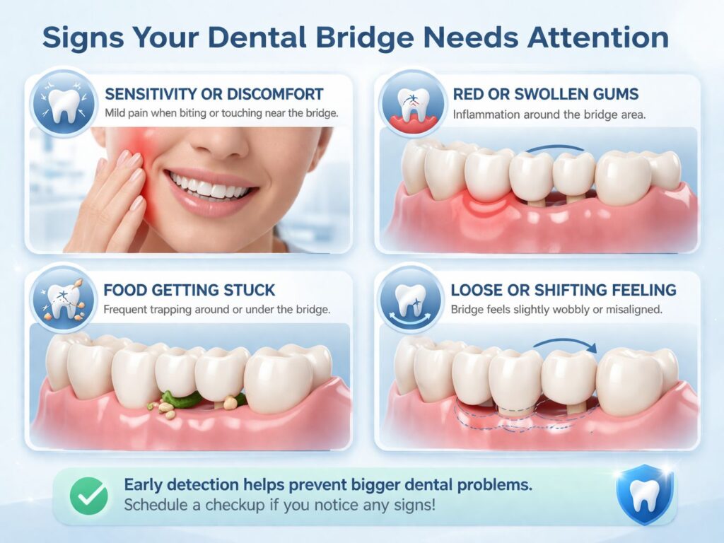 signs your dental bridge needs attention